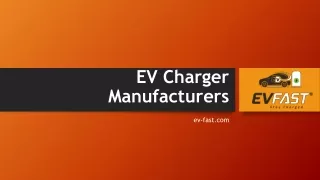 EV Charger Manufacturers