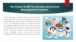 The Power of ERP for Schools and School