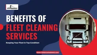 Get The Best Fleet Cleaning Services by Fully Involved Pressure Washing, LLC