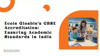 ecole gloable s cbse accreditation ensuring