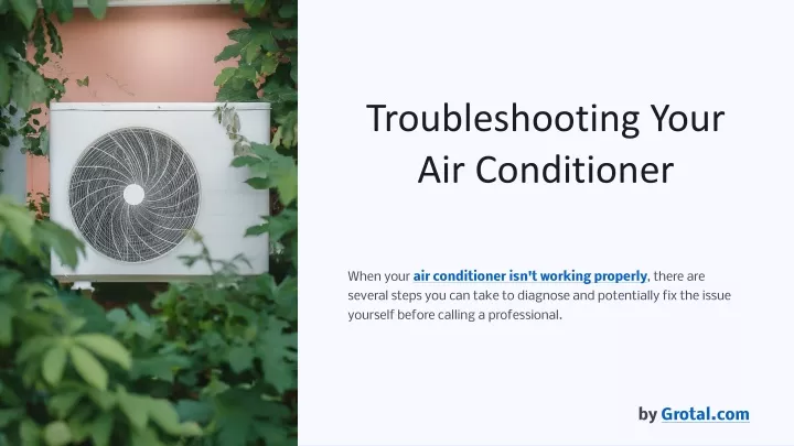 troubleshooting your air conditioner