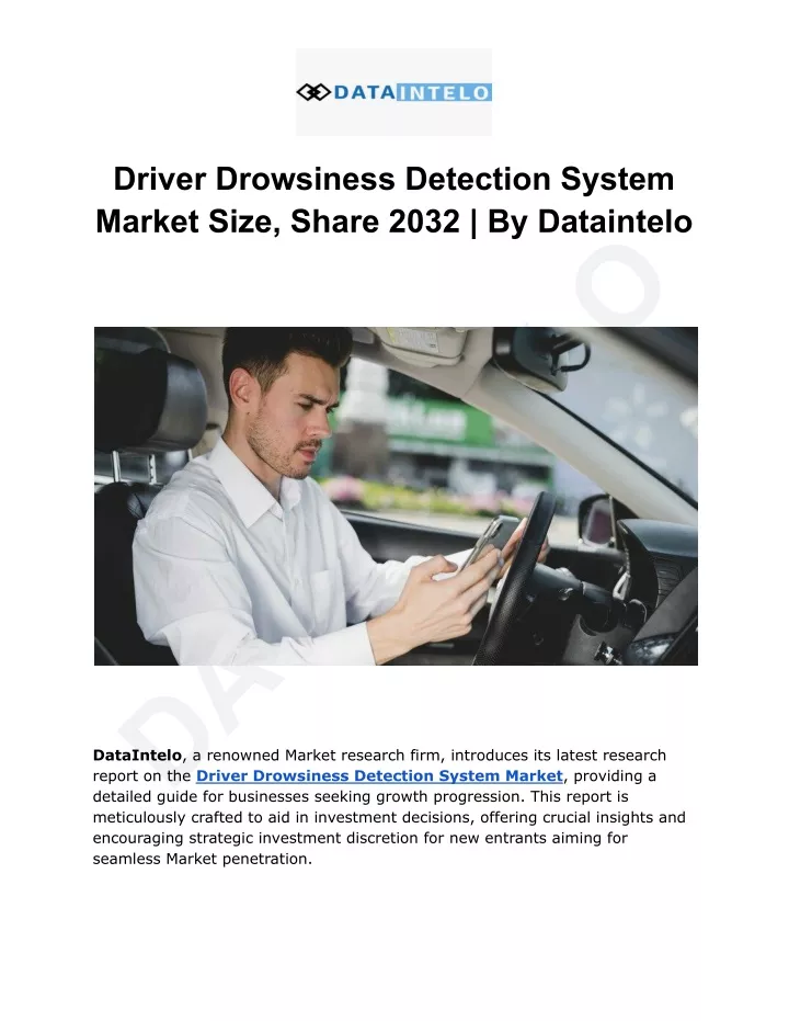 driver drowsiness detection system market size