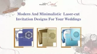 Modern And Minimalistic Laser-cut Invitation Designs For Your Weddings
