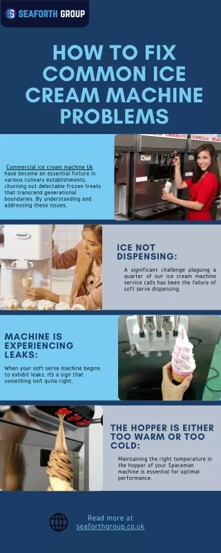 how to fix common ice cream machine problems