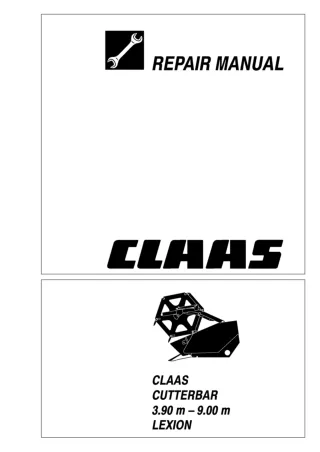 CLAAS C900-C390 LEXION (Type 714) Service Repair Manual Instant Download