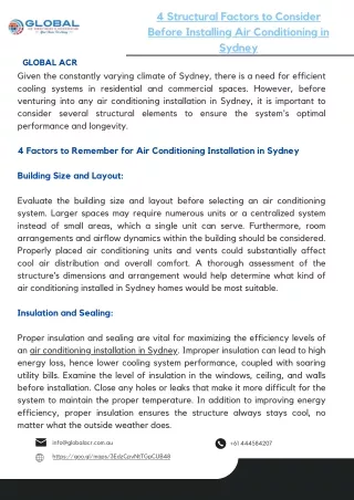 4 Structural Factors to Consider Before Installing Air Conditioning in Sydney