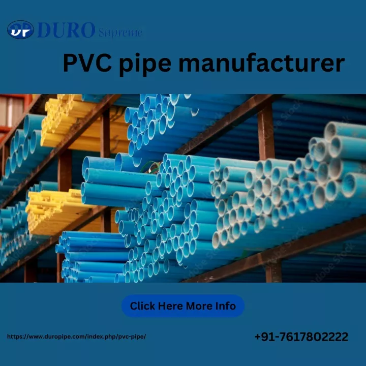 pvc pipe manufacturer