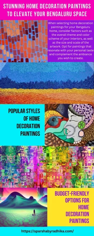 Home Decoration Paintings to Elevate Your Bengaluru Space
