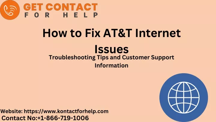 how to fix at t internet issues