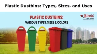 Plastic Dustbins: Types, Sizes, and Uses