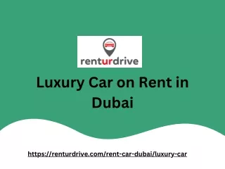 Luxury Car Rent Dubai