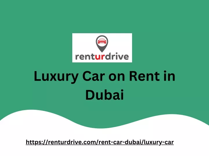 luxury car on rent in dubai