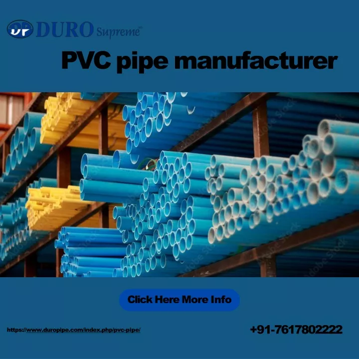 pvc pipe manufacturer