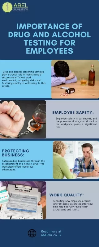 importance of drug and alcohol testing