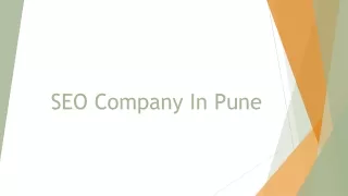 SEO Company In Pune