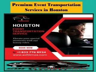 Premium Event Transportation Services in Houston