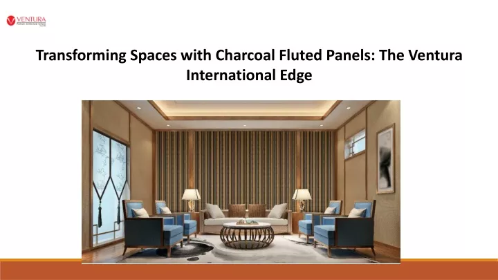 transforming spaces with charcoal fluted panels