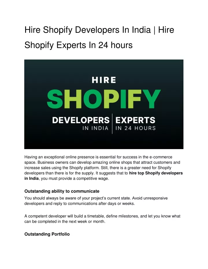 hire shopify developers in india hire