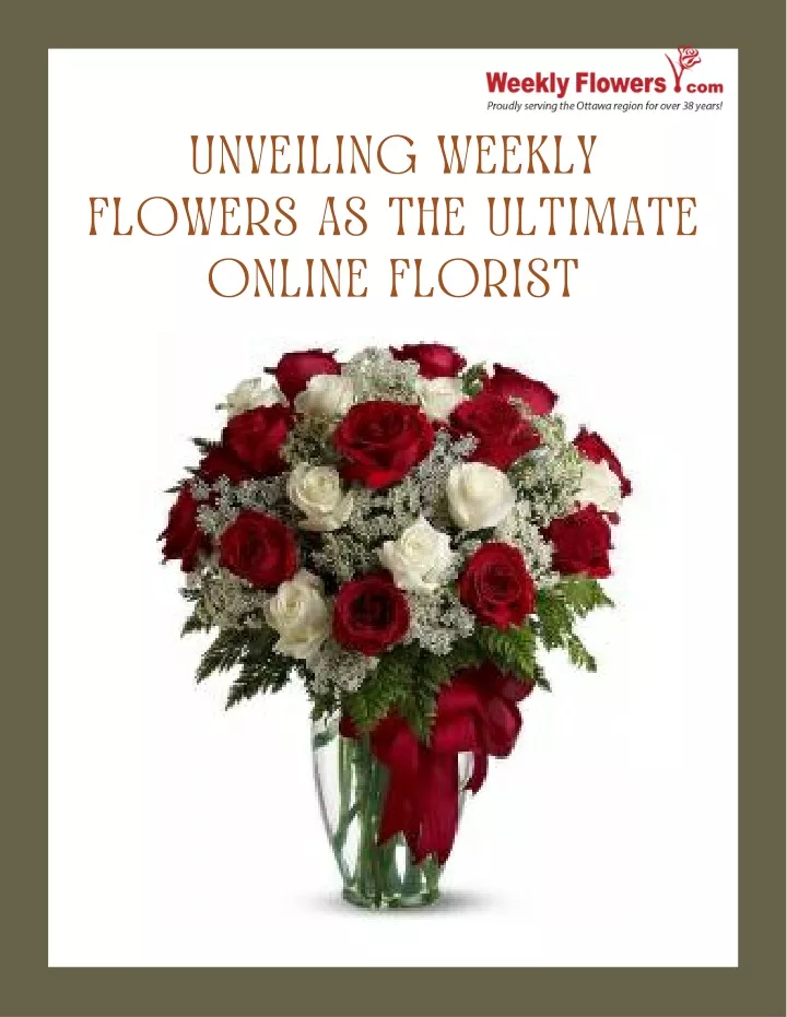 unveiling weekly flowers as the ultimate online