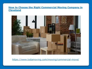 How to Choose the Right Commercial Moving Company in Cleveland