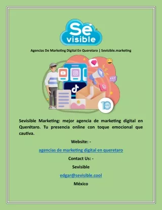 Agencias De Marketing Digital En Queretaro  Sevisible.marketing