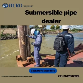 Submersible Pipe Dealer| Duropipe