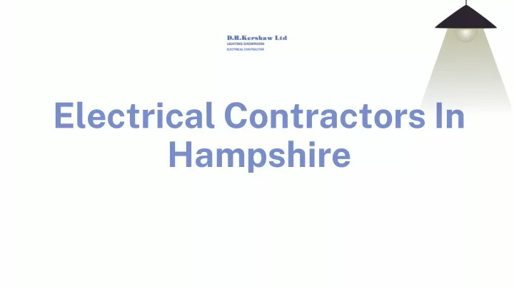 electrical contractors in hampshire