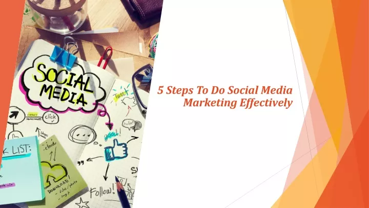 5 steps to do social media marketing effectively