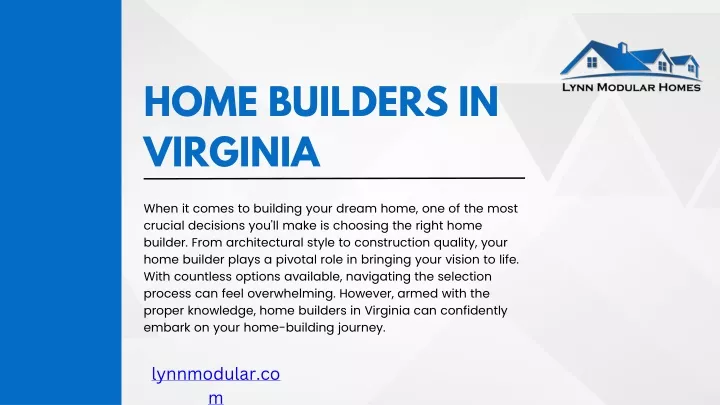 home builders in virginia