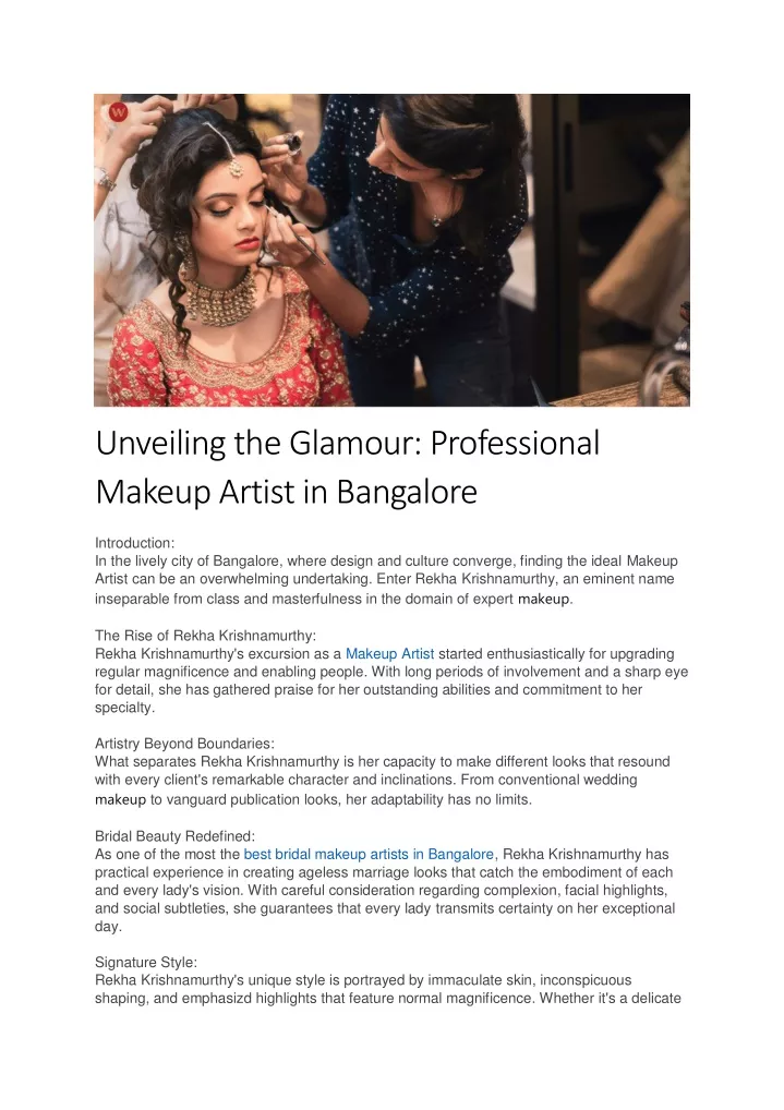 unveiling the glamour professional makeup artist