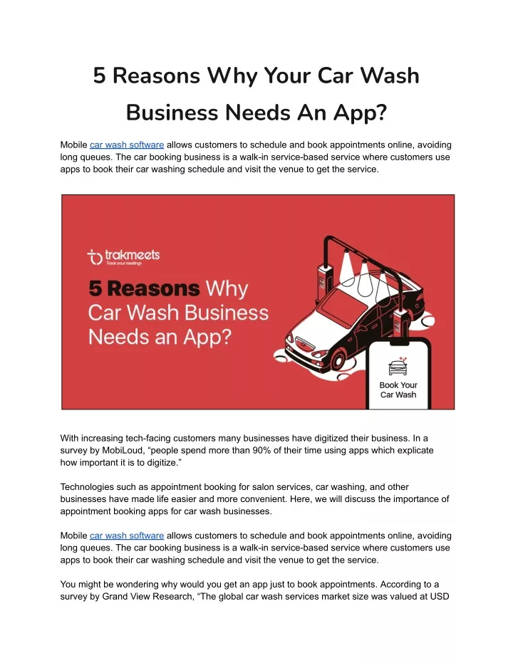 5 reasons why your car wash business needs an app