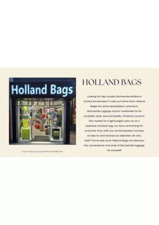 Holland Bags