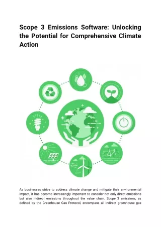 Scope 3 Emissions Software_ Unlocking the Potential for Comprehensive Climate Action