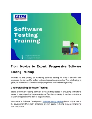 From Novice to Expert_ Progressive Software Testing Training - PDF (1)