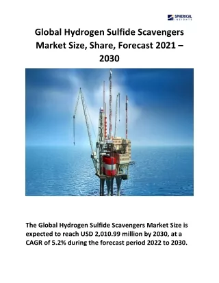 Global Hydrogen Sulfide Scavengers Market Size