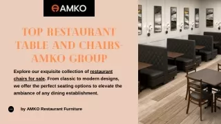 Top Restaurant Table and Chairs- Amko Group (1)