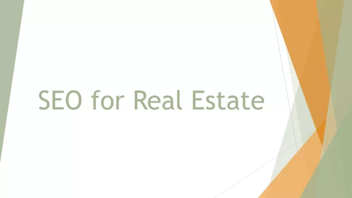 seo for real estate