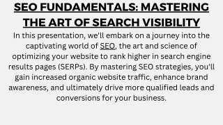 Boost SEO with Fundamentals