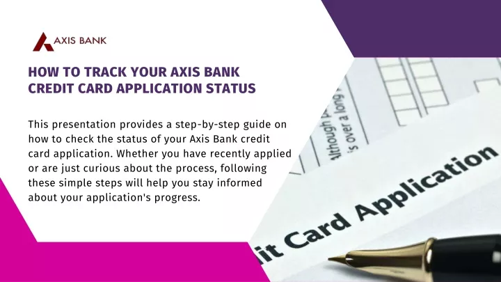 how to track your axis bank credit card