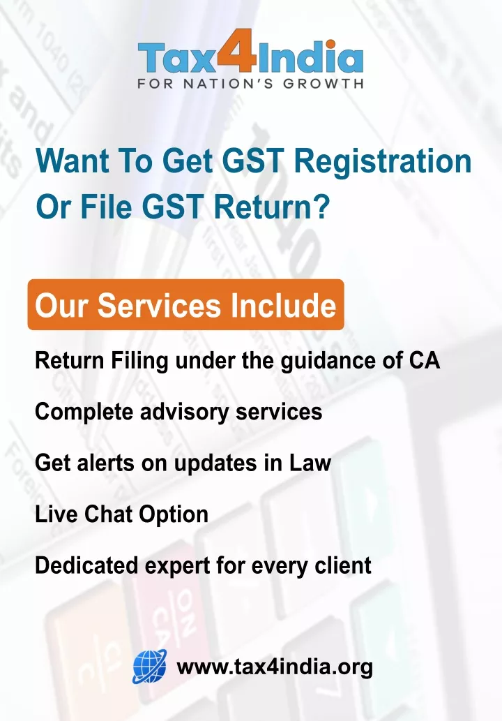 want to get gst registration or file gst return