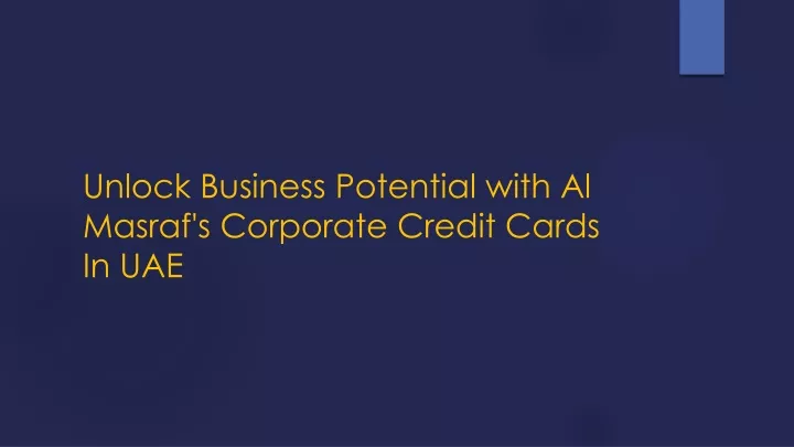 unlock business potential with al masraf s corporate credit cards in uae