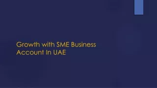 SME Business Account in UAE