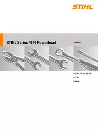Stihl 4144 Powerhead Service Repair Manual