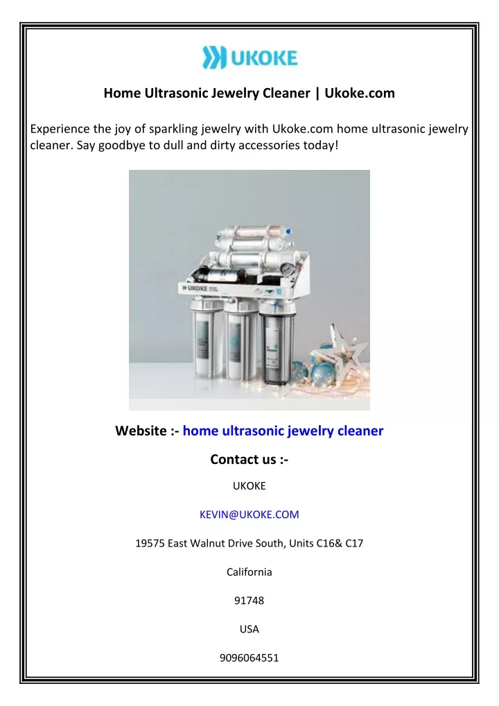 home ultrasonic jewelry cleaner ukoke com