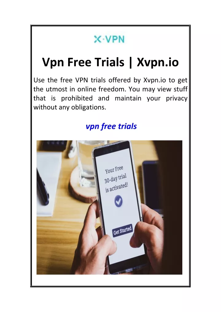 vpn free trials xvpn io