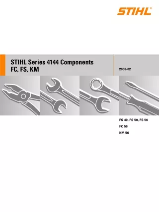 Stihl FS 40 Trimmer Service Repair Manual