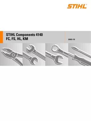 Stihl HL 45 Hedge Trimmer Service Repair Manual