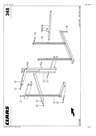 CLAAS LEXION 460-450 TERRA-TRAC Combine Parts Catalogue Manual Instant Download (SN 45700011-45799999)