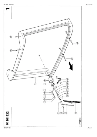 CLAAS LEXION 465 Combine (NA) Parts Catalogue Manual Instant Download (SN 55700011-55799999)