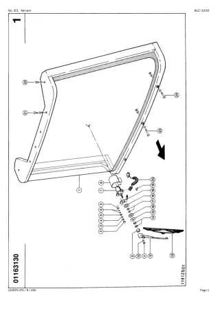 CLAAS LEXION 470  470 R  460 Combine (NA) Parts Catalogue Manual Instant Download (SN 56500011-56599999)